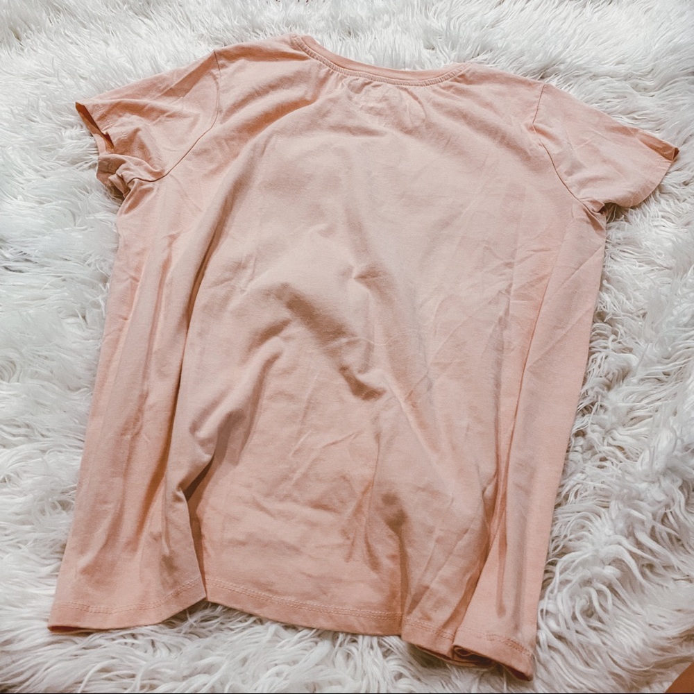 ❌SOLD❌WOODSTOCK peace & love graphic t shirt pink rose xl - Picture 3 of 4